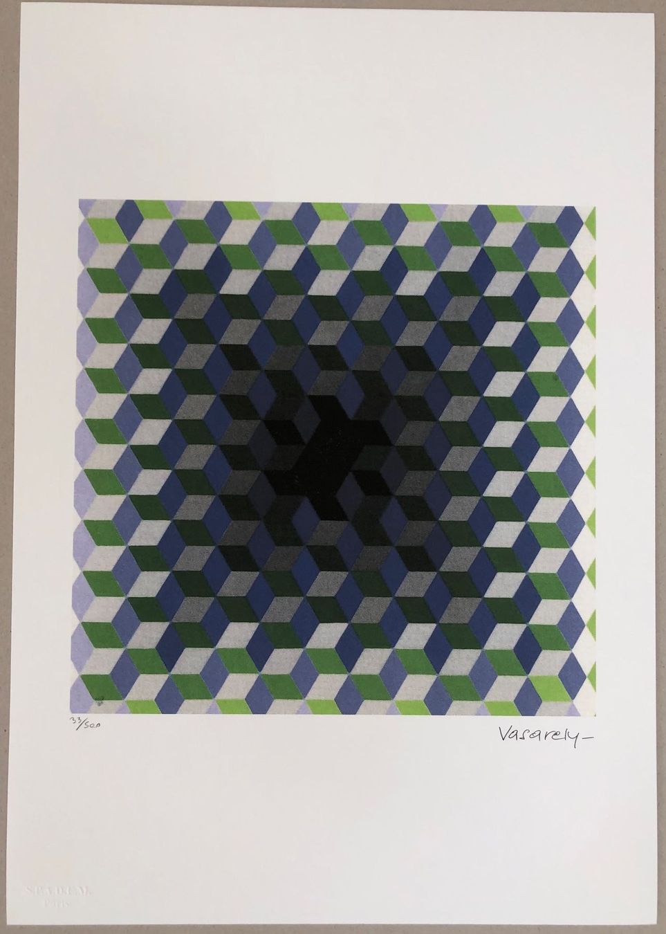 Dipinti: Vasarely: Untitled 33/500 – Nuovo (secondo la descrizione) da Meilen venduto da Smgdesign