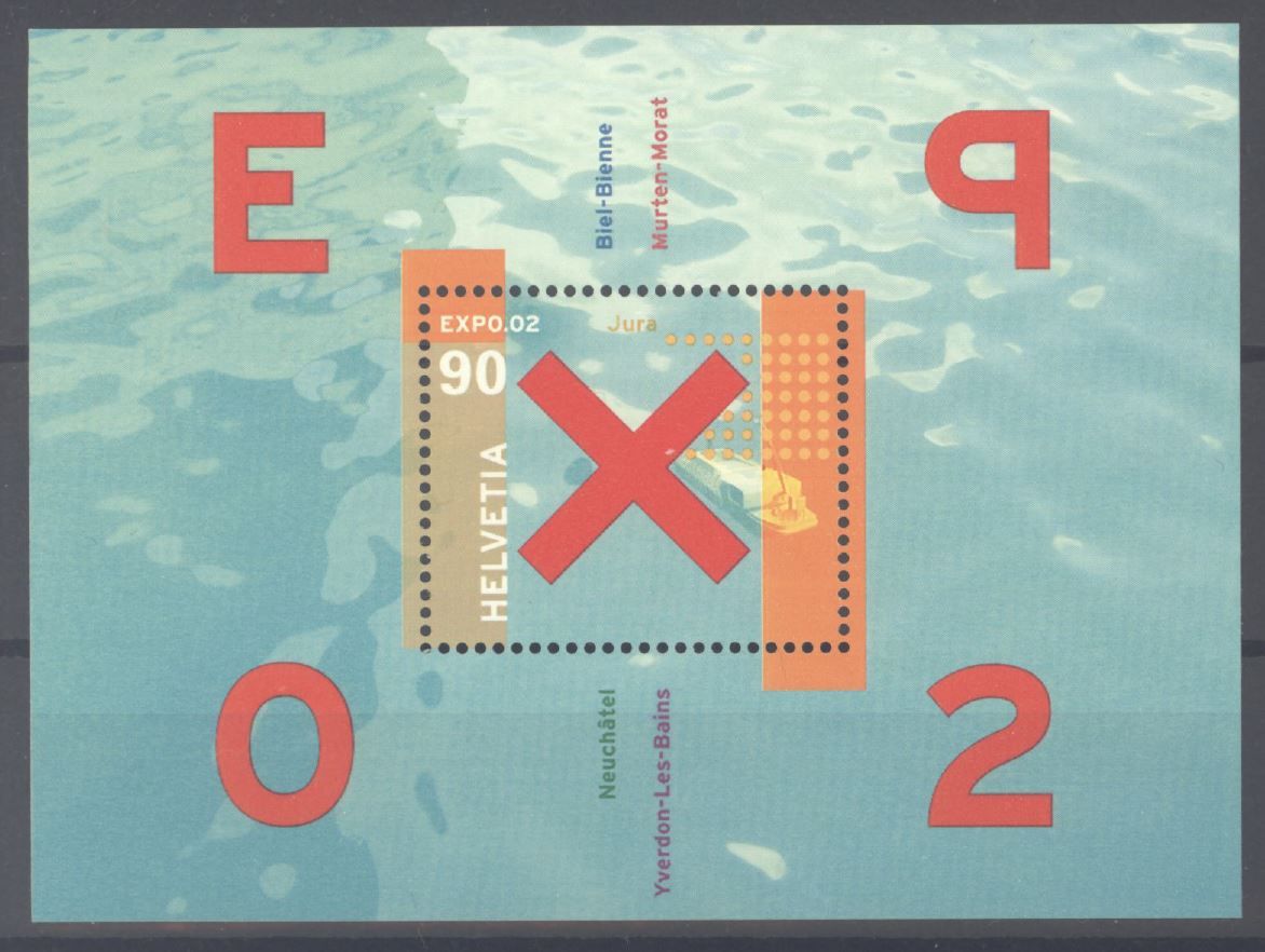 Tutti i francobolli: 2002, Sonderblock Expo.02 ** – Usato da Willisau venduto da Vollstempel