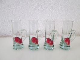 4 Stk. antike Schnapsgläser