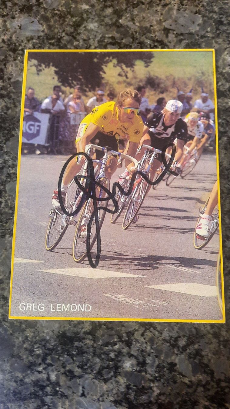 Autographes: Autogrammkarte Greg Lemond – D'occasion à Schmerikon par Olympia04