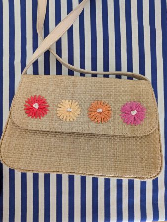 Vintage Etienne Aigner Strohtasche