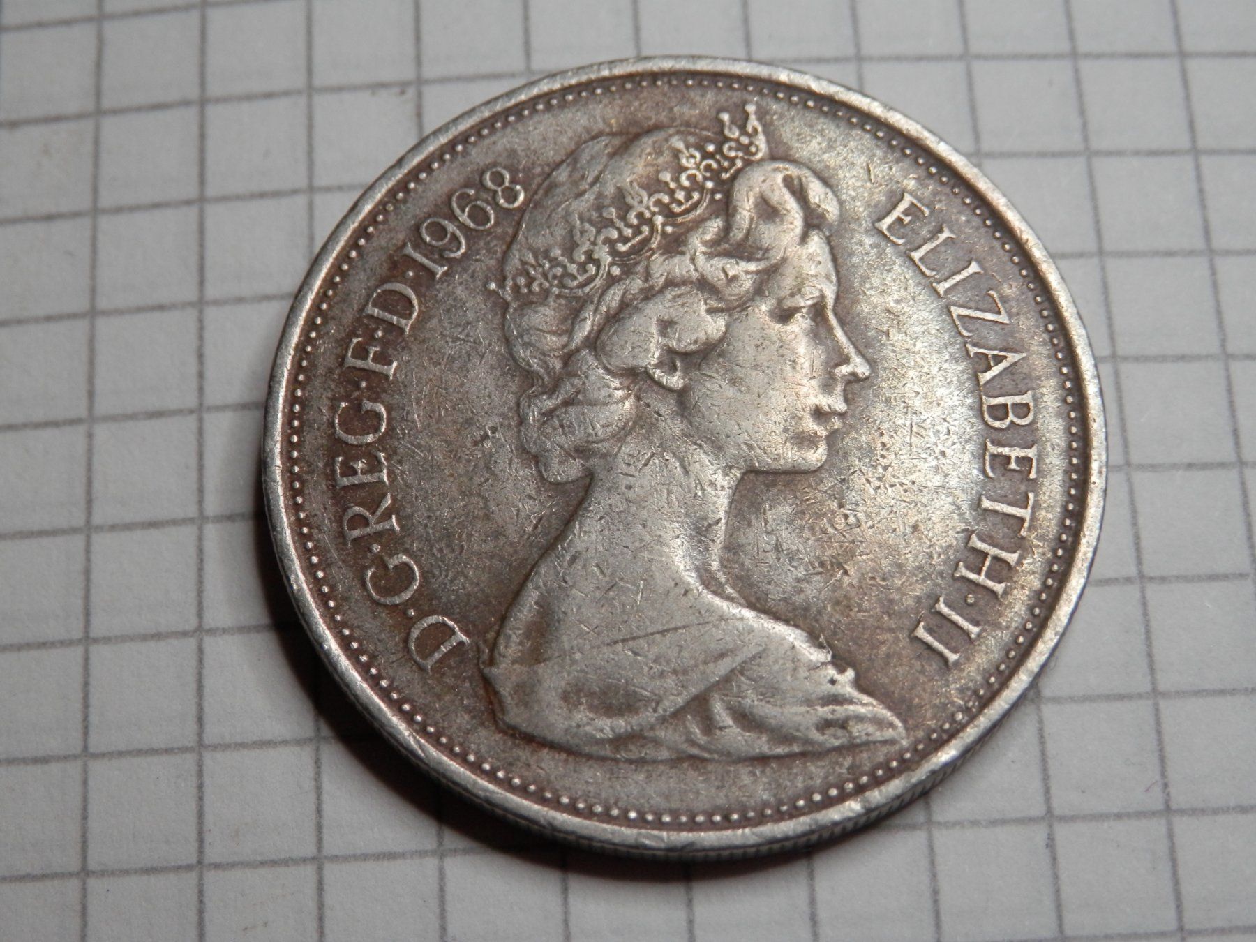 Tutti le monete: Großbritannien 10 New Pence, 1968 – Usato da Weiach venduto da weiach81