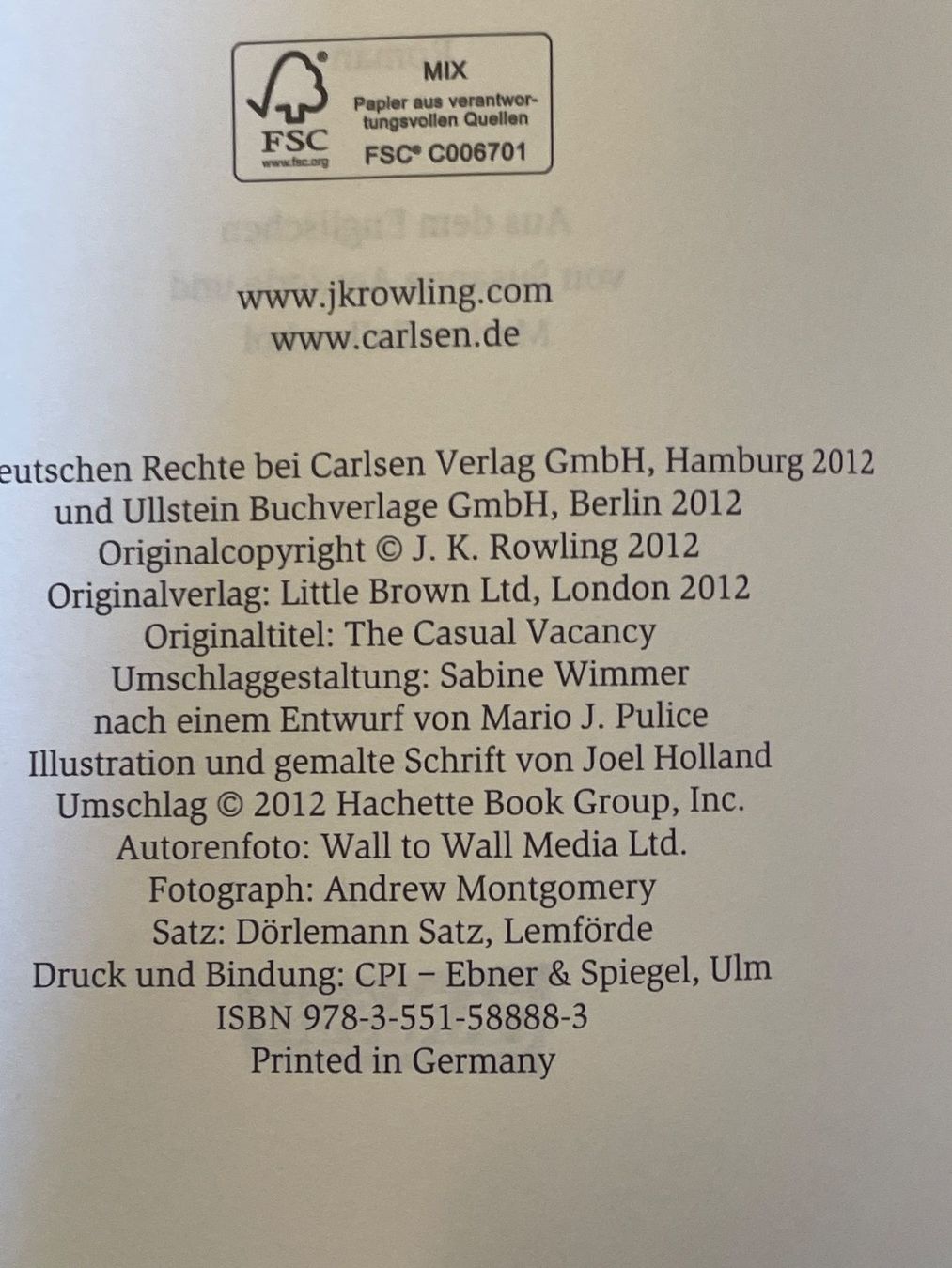 Bücher: J. K. ROWLING - Ein Plötzlicher Todesfall (2012) – Gebraucht aus Frasnacht von GracyStore 2
