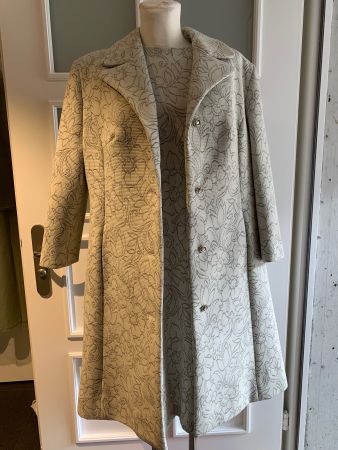 Kostüm Mantel+Kleid, Vintage First Class Gr.42  Braut Mutter