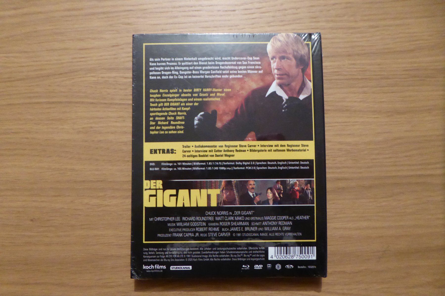 Tutti i DVDs: Mediabook Chuck Norris Der Gigant – Nuovo e nell'imballaggio originale da Allschwil venduto da Summelsarium 1