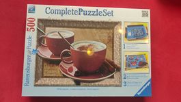 Ravensburger Puzzle Set 500 Teile - Zeit für Cappuccino☕️