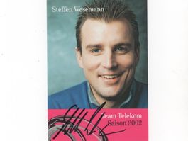 Autogrammkarte von Ex-Radrennfahrer Steffen Wesemann D/CH