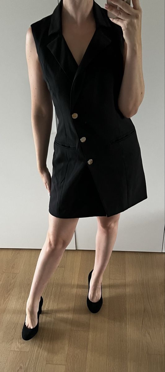 Vestiti: Schwarzes Kleid von 4th Reckless 38 Blazer Kleid  – Usato da Staad SG venduto da Chirrari 4