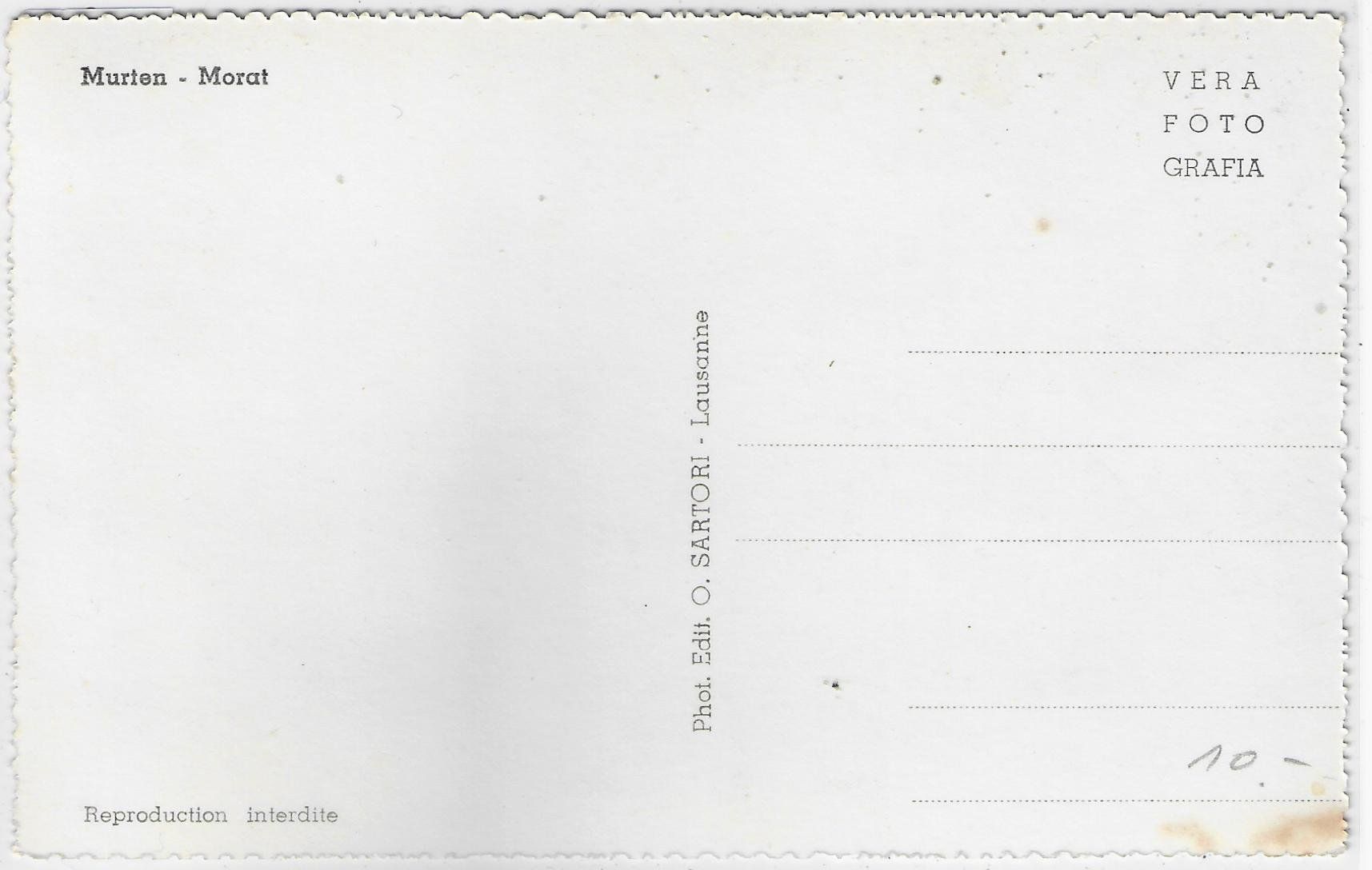 Cartoline postali: Murten - Morat - coloriert – Usato da Ettingen venduto da Kartenplanet 1