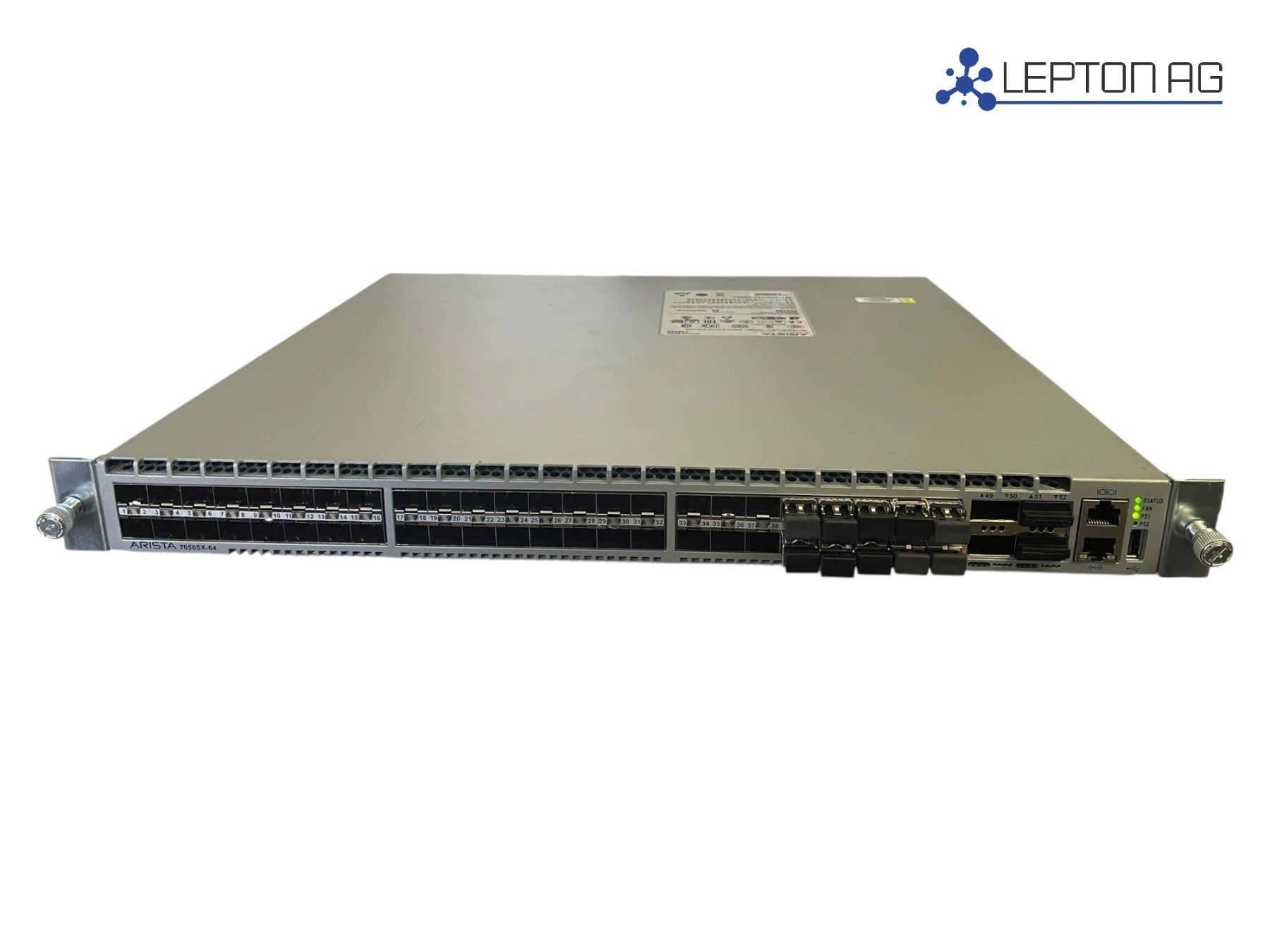 Hub & Switch: Arista DCS-7050SX-64 Data Center Switch – Usato da Niederdorf venduto da LeptonAG 2