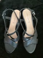 Sandalen Roberto Santi schwarz gebraucht 37.5 Leder