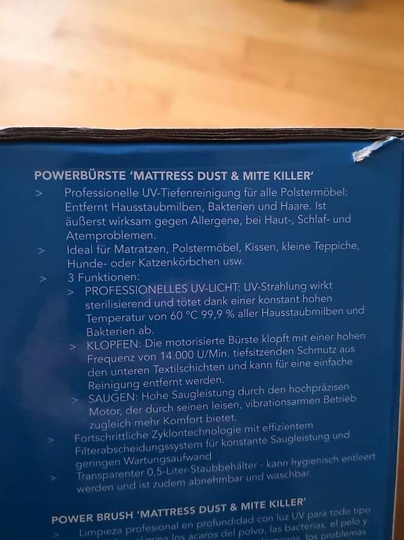 Altro per la casa: DOMO Powerbürste  'Matratzenstaub- und Milbenkiller' – Nuovo e nell'imballaggio originale da Dietlikon venduto da len_6qjk 4