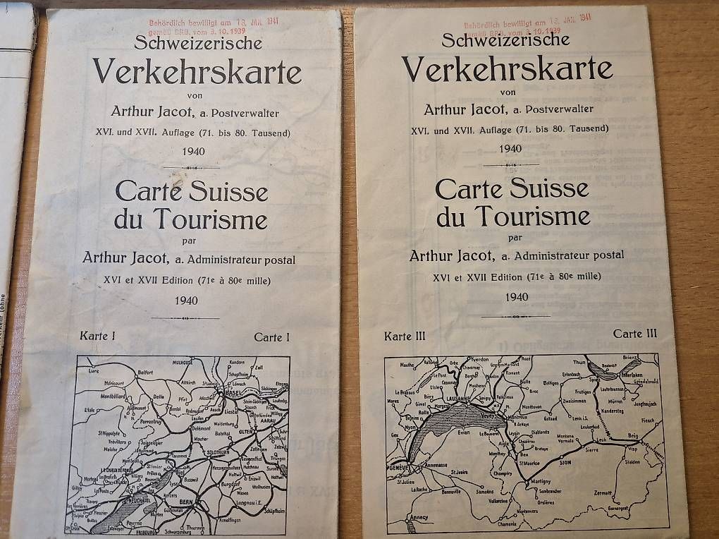 Cartes géographiques & atlas: Kartenmaterial 50. ziger Jahre – D'occasion à Monteggio par pauwin 2