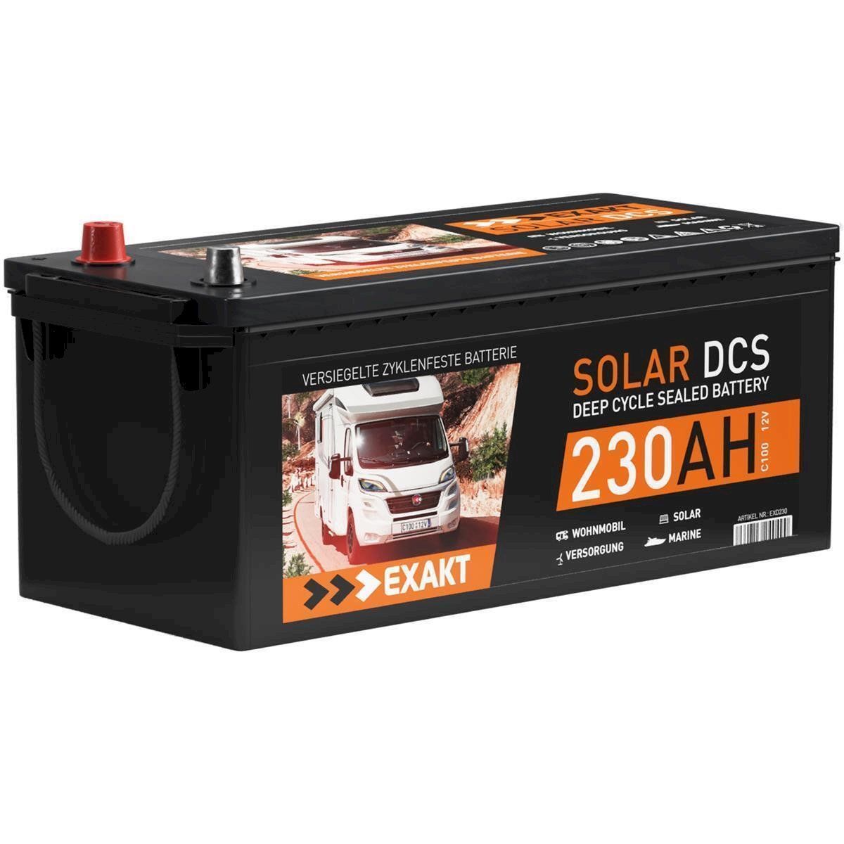 Elettrotecnica: EXAKT Solarbatterie 230Ah 12V – Nuovo e nell'imballaggio originale da Bottighofen venduto da zaap 3