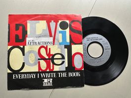 ELVIS COSTELLO tolle Single Everday I write the book 80's