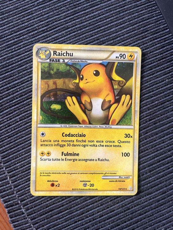 Pokémon Carte collezionabili: Pokemon Raichu Holo Heartgold & Soulsilver italienisch – Usato da Wabern venduto da Collectfun