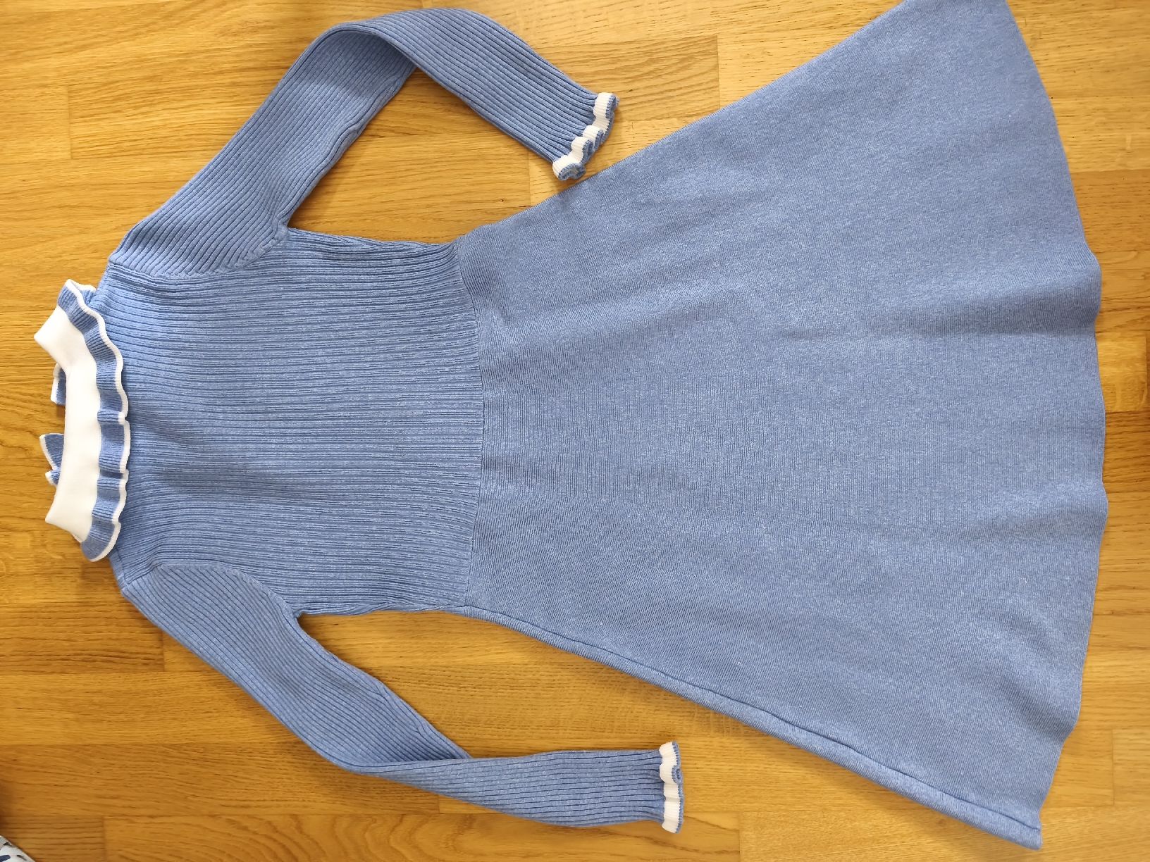 Kleider: romantisches hellblaues Strickkleid Gr.S/M – Gebraucht aus Näfels von ChocolateMuffin 4