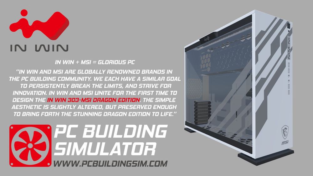 🔥 MSI Dragon INWIN 303 ATX Gaming Case, NEU -und OVP 🔥 (Neu und ...