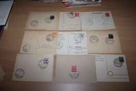 Besatzungzonen - 22 Ganzsachen/Postkarten Sonderstempel