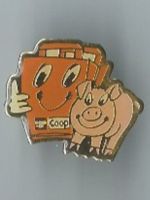 Coop, Sparschwein, Pin