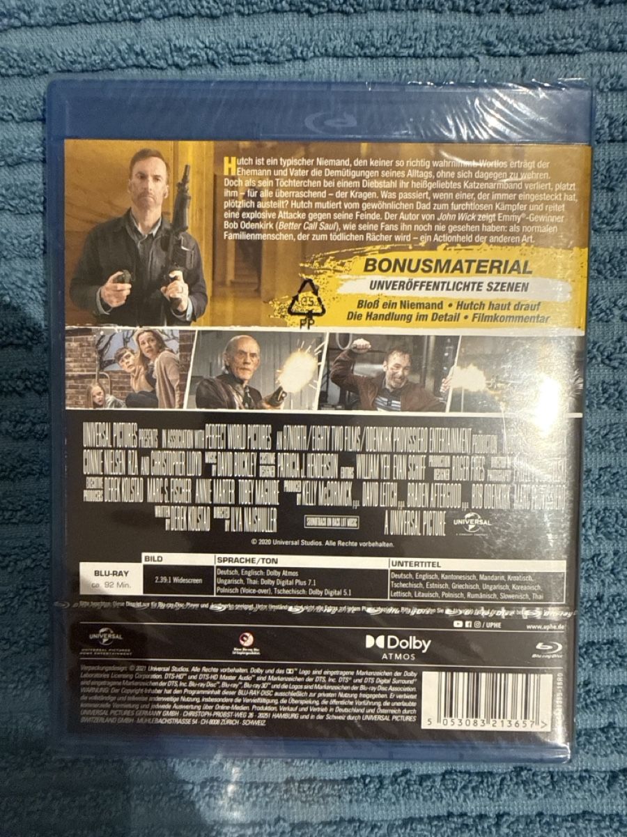 Tutti i DVDs: Nobody Blu-ray NEU – Nuovo e nell'imballaggio originale da Buchs SG venduto da Tolm 1