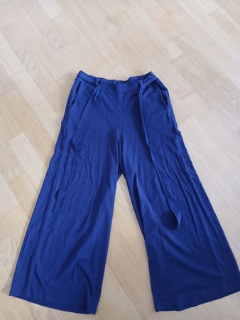 Sommerhose Palazzohose Gr. 38 blau 