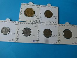 Paraguay, Konvolut alte Münzen 1951-78 meist unzirk