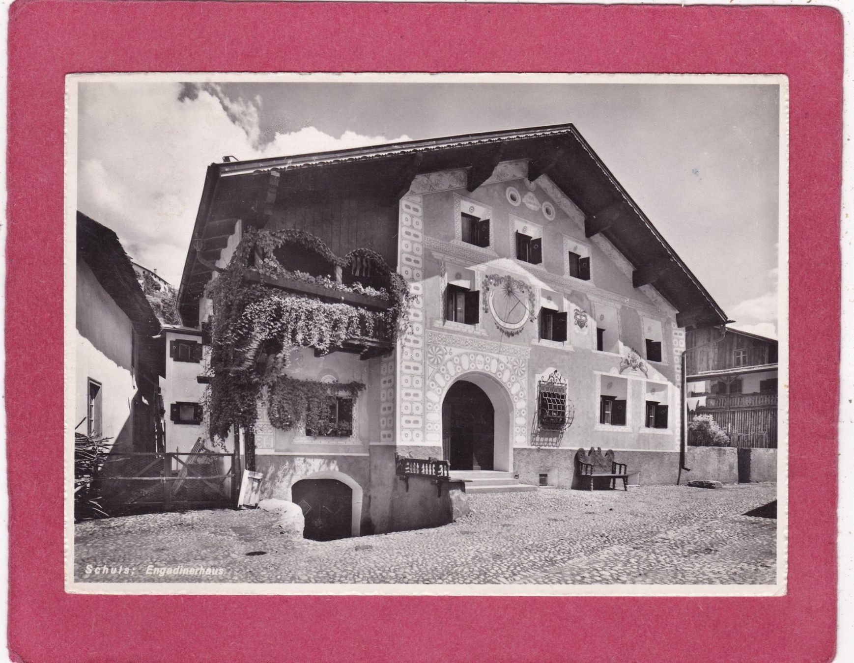 Cartoline postali: Schuls Engadinerhaus 1948 – Usato da Herisau venduto da Lisegrat2008