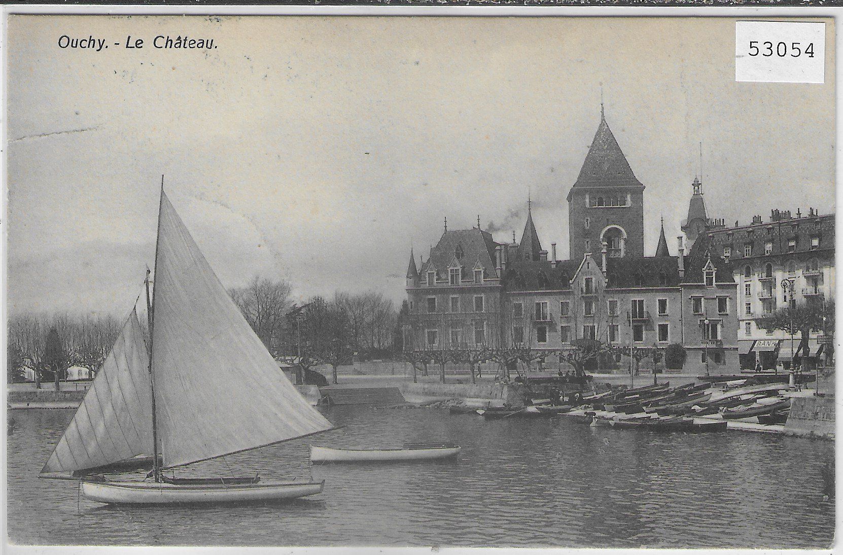 Cartoline postali: Ouchy - La Chateau - Barque – Usato da Ettingen venduto da Kartenplanet