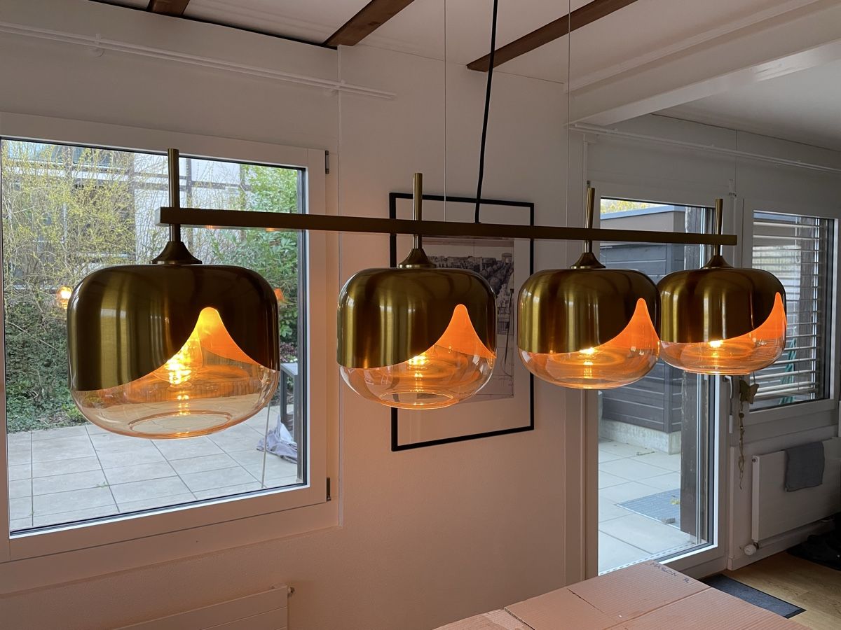 Kare Lampade: Suspension dorée Goblet Quattro Ø25cm – Usato da Erlach venduto da roubate 1
