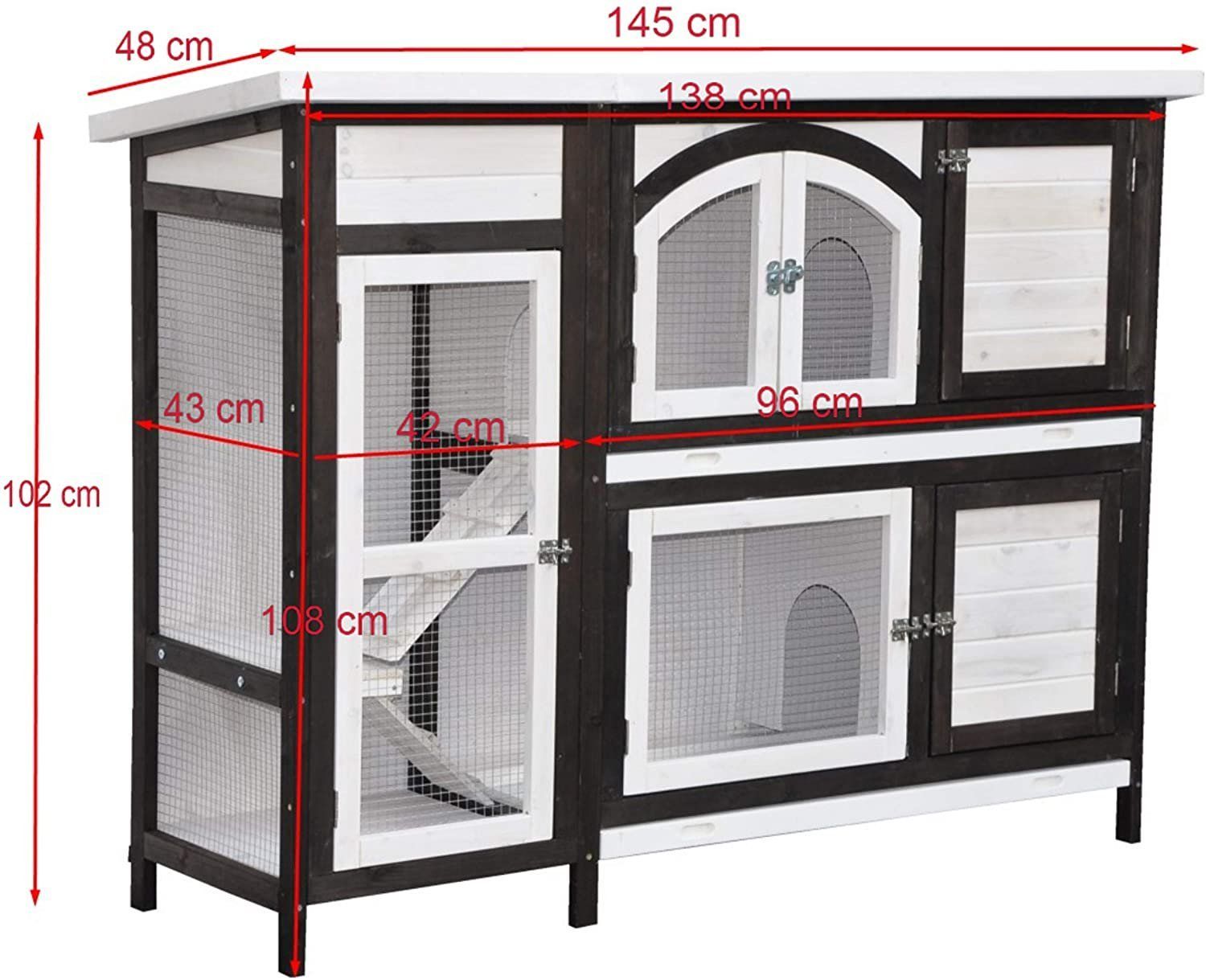 Gabbie, trasporto & Sicurezza: Kaninchenstall, Hasenstall Jumbo XL – Nuovo e nell'imballaggio originale da Malters venduto da chaufhuesli 1