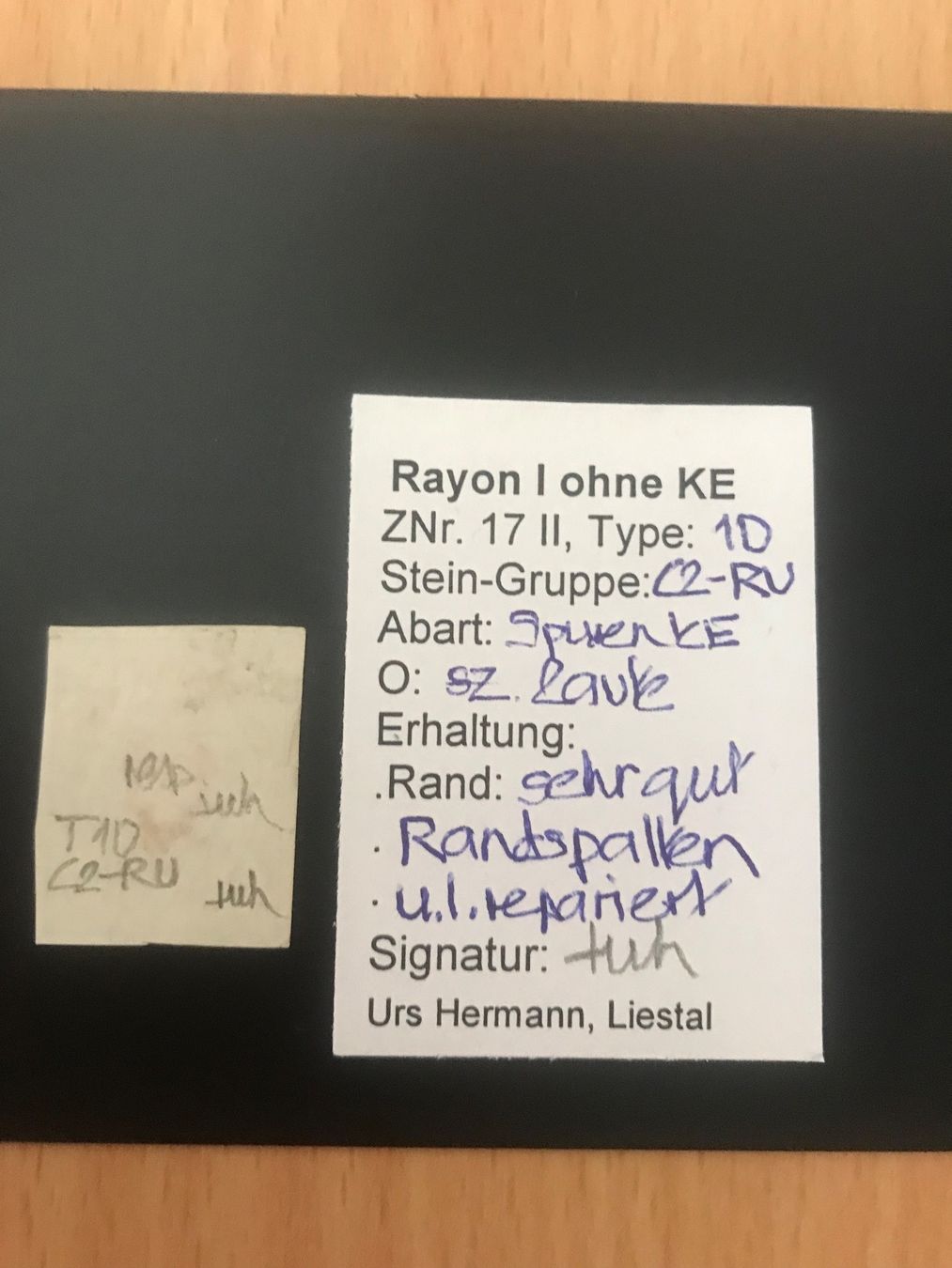 Tous les timbres: Rayon 17 II hellblau - C2 mit Kleinattest – D'occasion à stäfa par brandy66 1