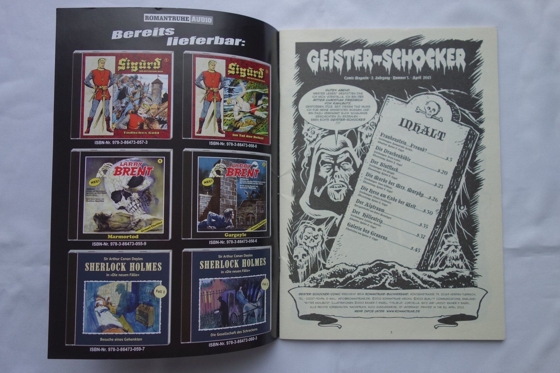 Fumetti: Geister-Schocker Nr. 5 - Gratis Versand! – Usato da Luzern venduto da ron_35 3