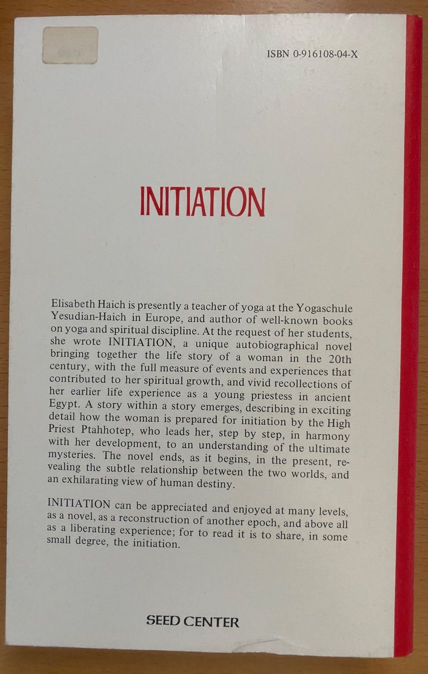 Libri: Initiation - Elisabeth Haich – Usato da Zürich venduto da Kloeschen78 1