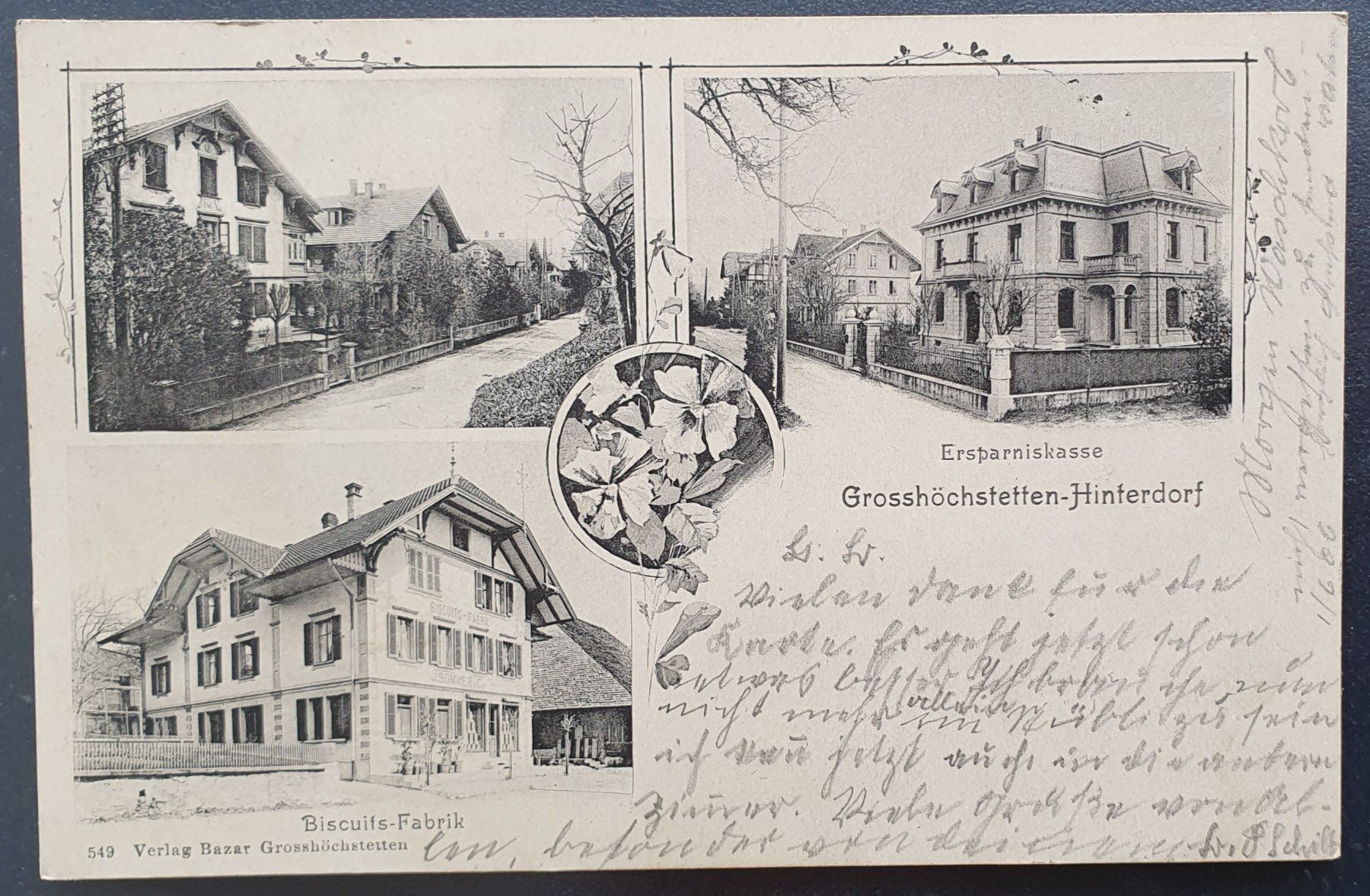 Cartoline postali: Grosshöchstetten - Hinterdorf 1906 – Usato da Kreuzlingen venduto da Rschweiz1