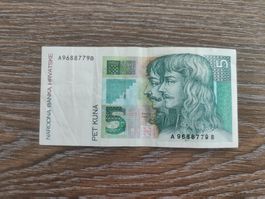 Kroatien 5 Kuna 1993 !!!!!!!
