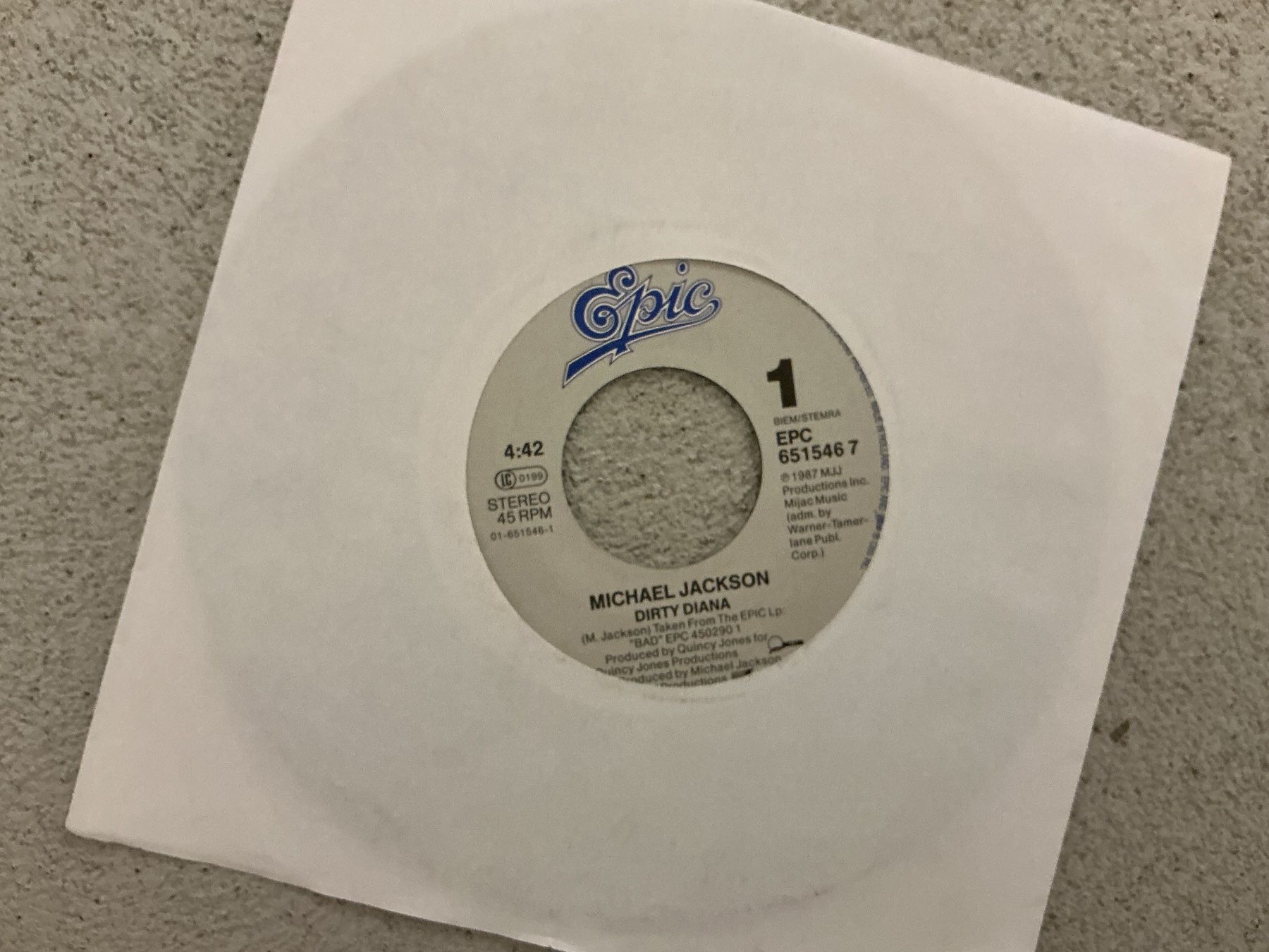 Vinyles: Michael Jackson Single - Dirty Diana – D'occasion à Winterthur par Tumko_7_Vinyl