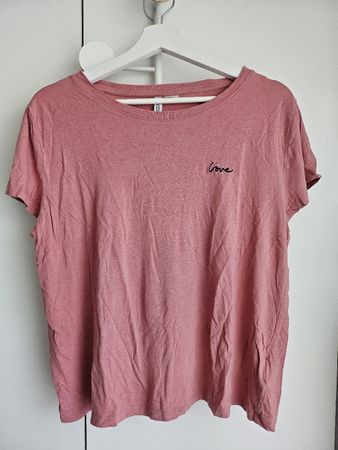 Divided Basic Shirt Love gr.L rosa