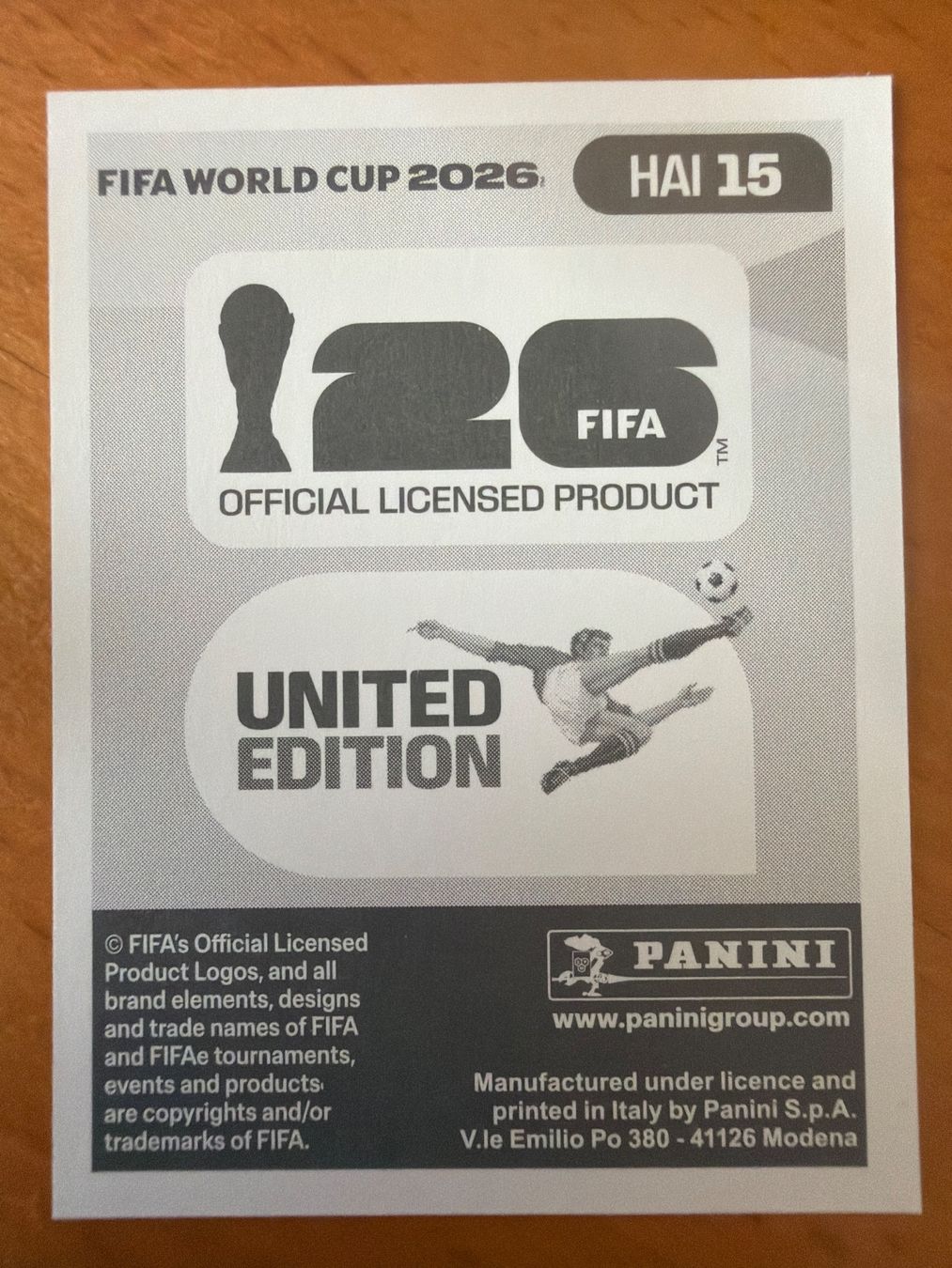Panini Carte collezionabili: Panini HAI15 – Nuovo (secondo la descrizione) da Susten venduto da Rechnun 1