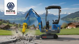 Rippa R10 ECO Minibagger 1t KUBOTA Diesel NEU