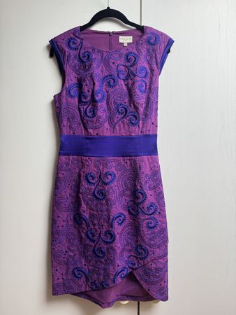 Karen Millen Kleid, Gr. 38, Lila/Blau - Sommer, Top Zustand!
