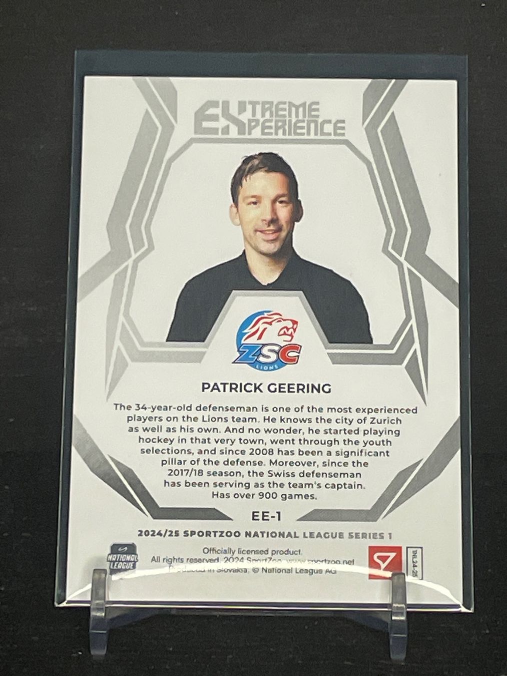 Sportzoo Sammelbilder & Trading cards: Patrick Geering Extrem Experience Karte ZSC Lions – Neu (gemäss Beschreibung) aus Biel/Bienne von JAN-SOLO 1