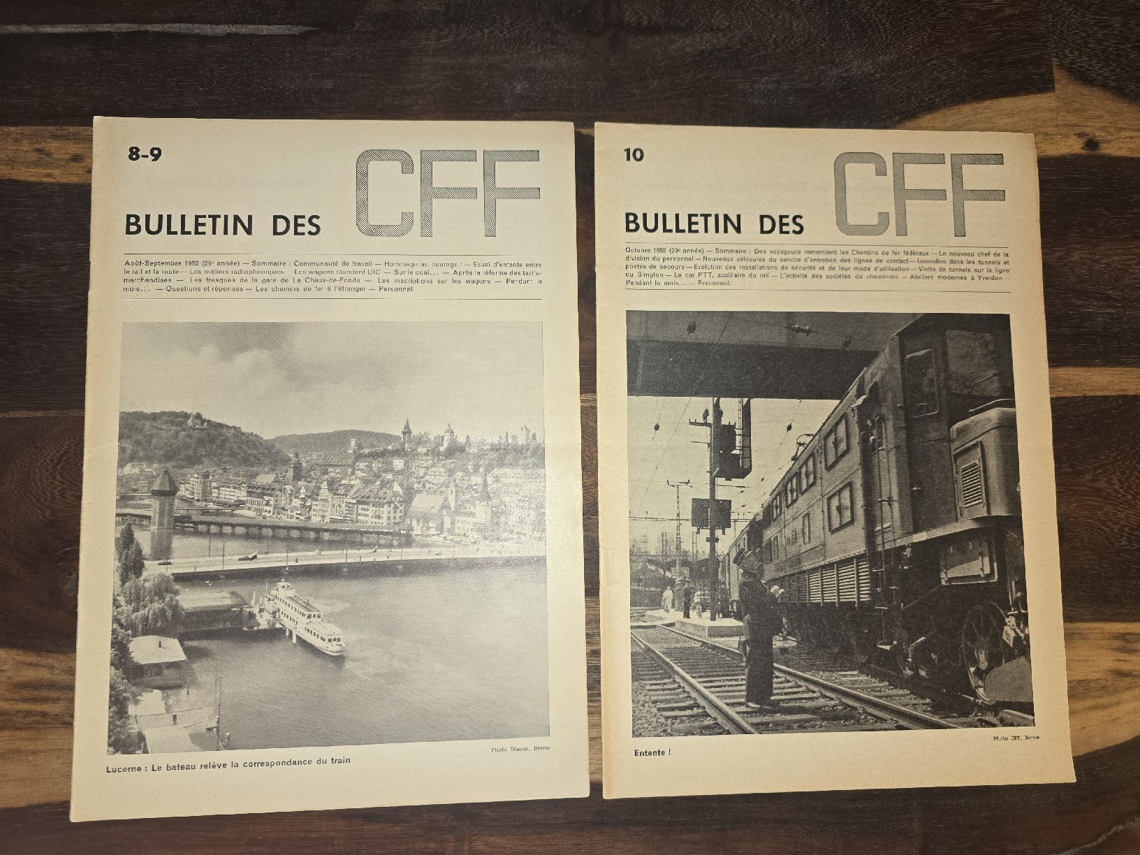 Riviste & Magazine: 14 Bulletins des CFF 1952-1953 – Usato da Farvagny-le-Petit venduto da Aeternitas_FS 4