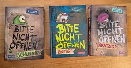 3 Bücher Bitte nicht öffnen schleimig, rostig, kratzig