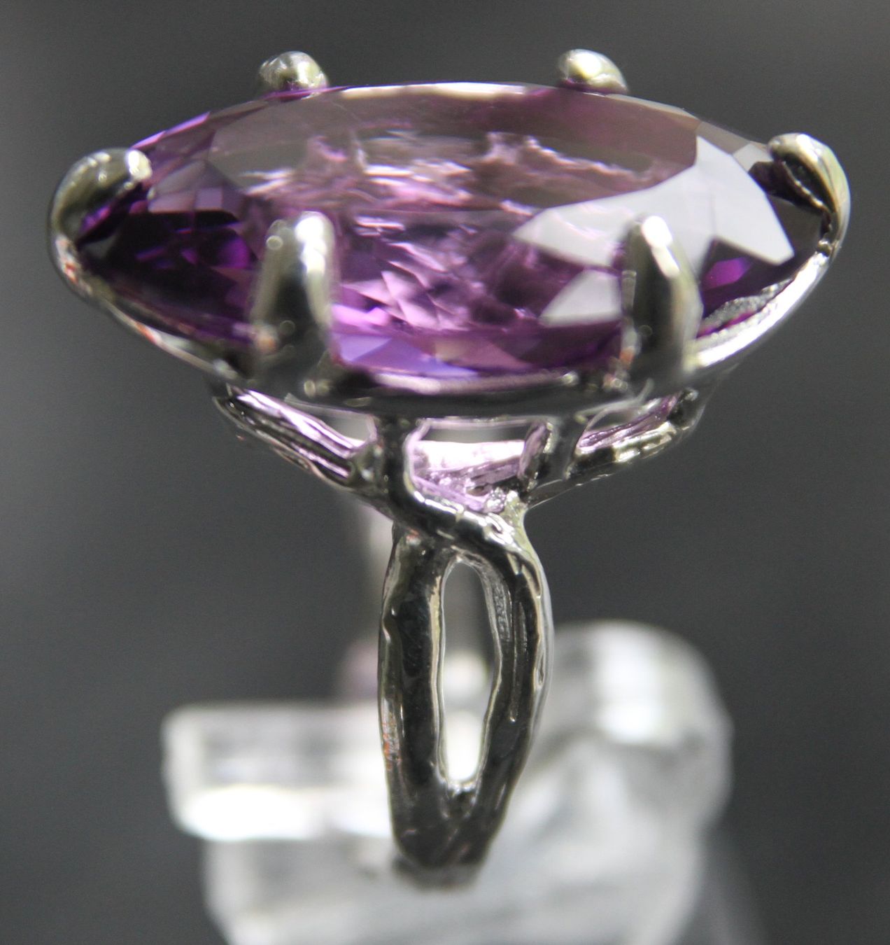 Anelli: NEU: Amethyst Schmuck Ring Grösse 57 Designerstück – Nuovo (secondo la descrizione) da Matten b. Interl venduto da EdelsteineInterlaken 3