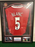 Signiertes Laurent Blanc Man United Trikot mit Zertifikat