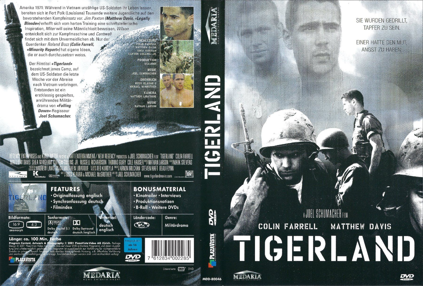 Tutti i DVDs: Tigerland – Usato da Zürich venduto da Cineasten