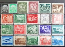 DEUTSCHES REICH: Ein Lot Postfrischer ** aus 1939–1944