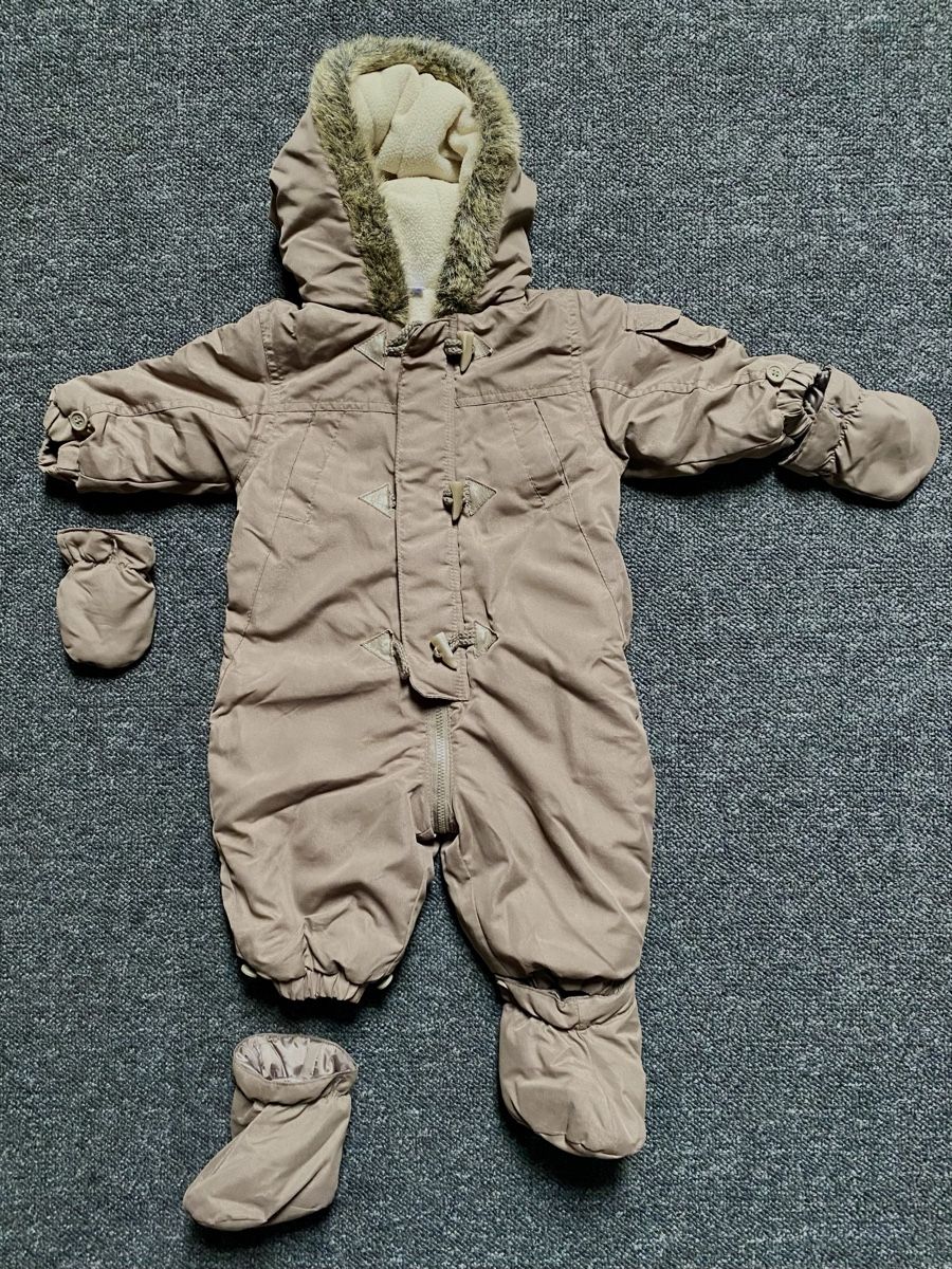 Completi: Warmer Winteroverall Gr. 68 mit Füsslinge & Handschuhe – Usato da Worben venduto da Teddy112