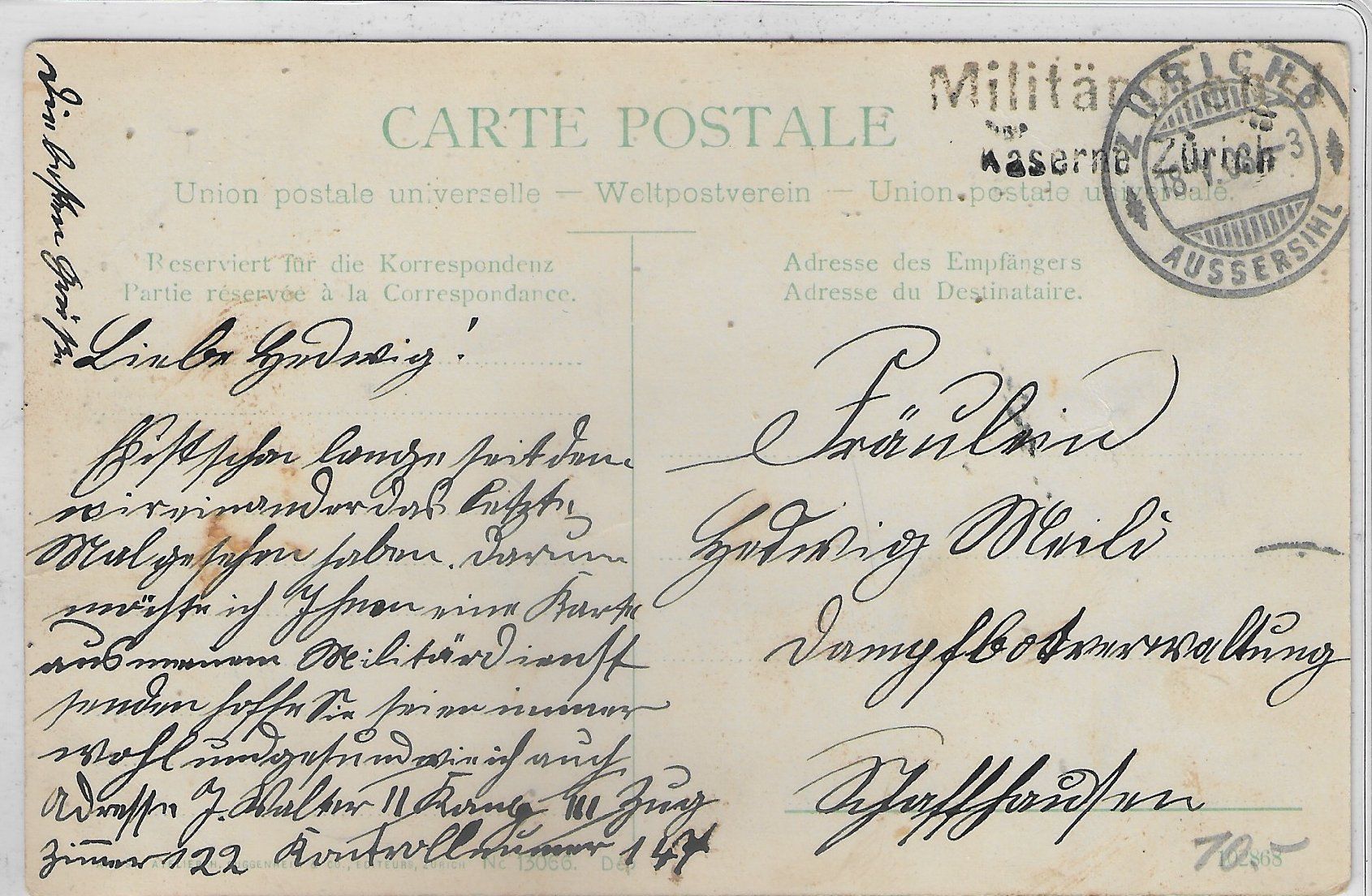 Cartoline postali: Armee Suisse - Infanterie – Usato da Ettingen venduto da Kartenplanet 1